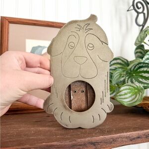 Vintage Metal Dog Picture Frame